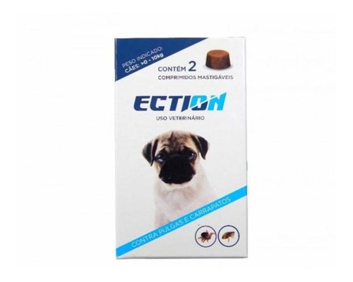 Anti Pulgas, Carrapatos E Sarna Ection 0-10kg (2 comprimidos) Menor preço em Anti Pulgas, Carrapatos E Sarna Ection 0-10kg (2 comprimidos)