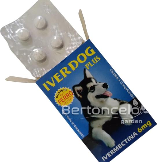 Anti-pulgas Carrapatos, Sarnas e Vermens Iverdog Plus Menor preço em Anti-pulgas Carrapatos, Sarnas e Vermens Iverdog Plus