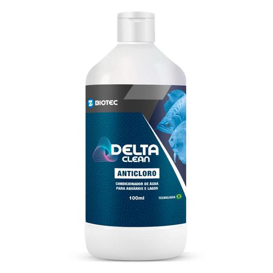 Imagem de Anticloro Delta Clean 100ml - Condicionador de Água para Aquário