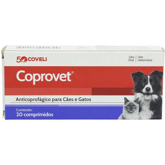 Imagem de Anticoprofágico Coveli Coprovet para Cães e Gatos 20 Comp