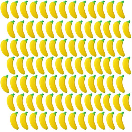 Imagem de Antiestresse Jerify Banana - 100 Unidades de Espuma PU para Adolescentes e Adultos