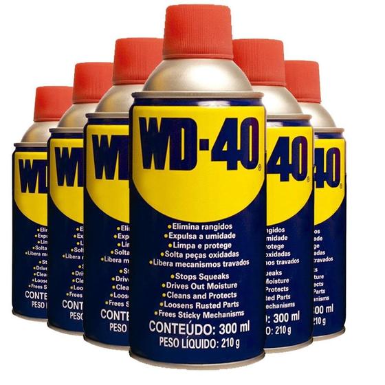 Imagem de Antiferrugem WD-40 Spray Lubrificante 300ml - Embalagem com 6 Unidades