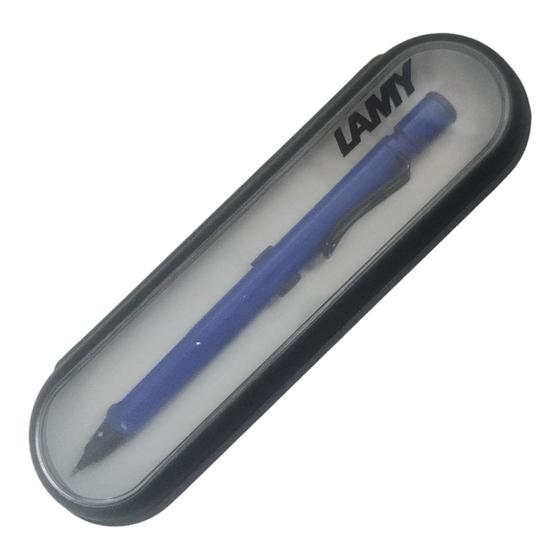 Imagem de Antiga Lapiseira  0.5mm Lamy Safari Azul Com Estojo Original