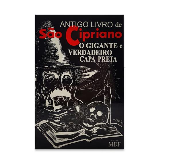 Imagem de Antigo Livro São Cipriano o gigante verdadeiro Capa Preta