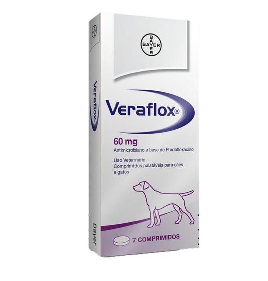 Imagem de Antimicrobiano Veraflox para Cães 60mg 7 Comprimidos - Bayer