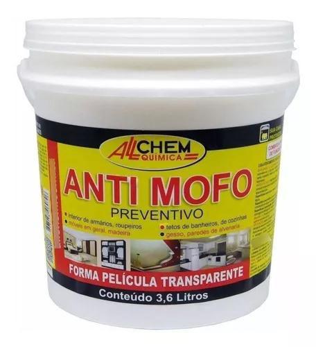 Imagem de Antimofo Fungos Bactérias Preventivo Allchem Química 3,6 Lt