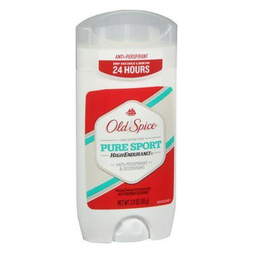 Imagem de Antiperspirante/desodorante Old Spice High Endurance Invisible Solid Pure Sport 3 oz da Old Spice (pacote com 4)