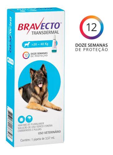 Imagem de Antipulga e Carrapato Bravecto Cães Transdermal 20 a 40kg