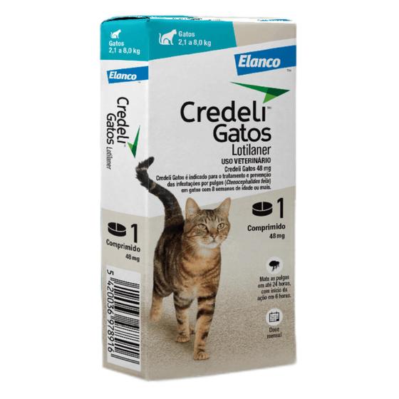 Imagem de Antipulga Gatos Credeli 2,1-8kg 48mg - 1 comprimido