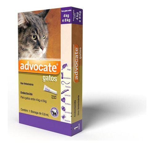 Imagem de Antipulgas Advocate Para Gatos De 4kg Até 8kg - 1 Pipeta