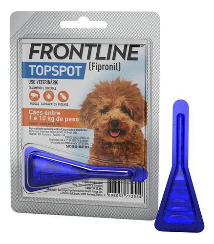 Imagem de Antipulgas/carrapatos Frontline Topspot Cães 1 A 10kg 0,67ml