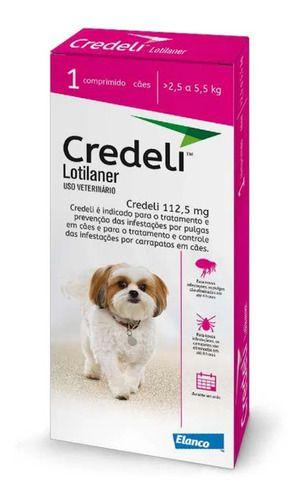 Imagem de Antipulgas Credeli Tab 112,5mg 2,5 A 5,5kg C/ 1 Comprimido