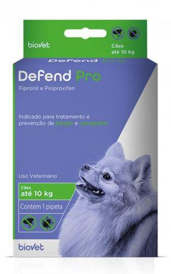 Imagem de Antipulgas e Carrapatos Defend Pro para Cães 0,67ML (0 A10KG) - Biovet