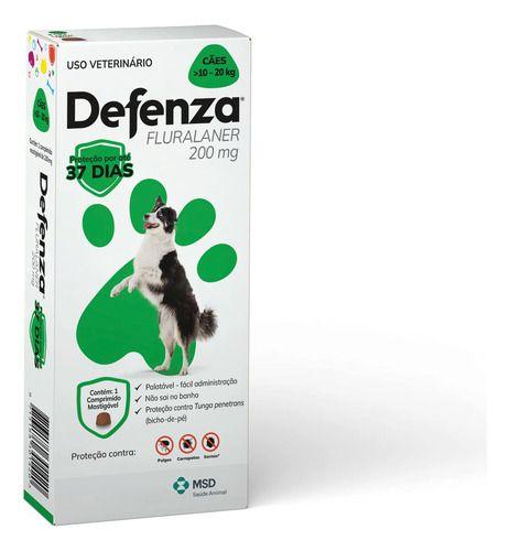 Imagem de Antipulgas E Carrapatos Defenza Para Cães10-20kg 200 Mg