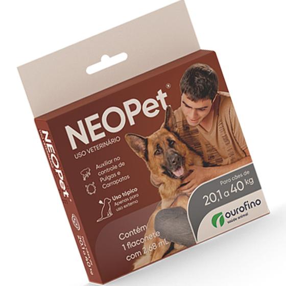 Imagem de Antipulgas e Carrapatos Neopet 2,68ml Cães 20 a 40Kg - Ourofino Pet