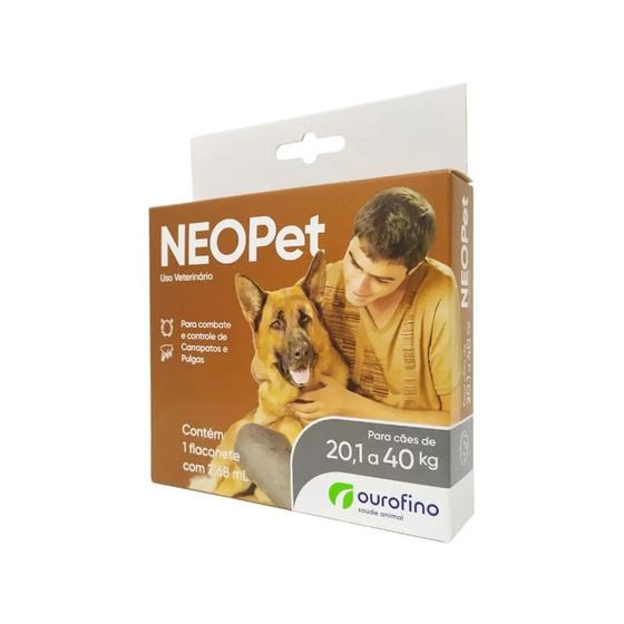 Imagem de Antipulgas E Carrapatos NeoPet Para Cães 20,1-40 Kg Ourofino