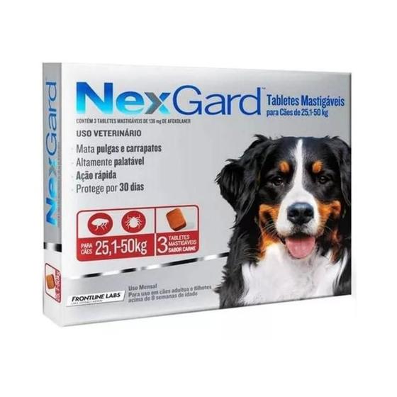 Antipulgas E Carrapatos Nexgard 25 A 50 Kg 3 Comprimidos é boa?