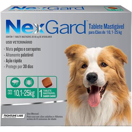 Antipulgas e Carrapatos para Cães Nexgard G de 10 a 25kg Tablete Mastigável Menor preço em Antipulgas e Carrapatos para Cães Nexgard G de 10 a 25kg Tablete Mastigável