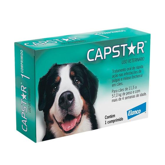 Imagem de Antipulgas Elanco Capstar 57 mg para Cães acima de 11,4 Kg - 1 Comprimido