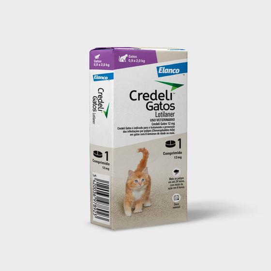 Imagem de Antipulgas Elanco Credeli Gatos 12mg Gato 1 Comprimido