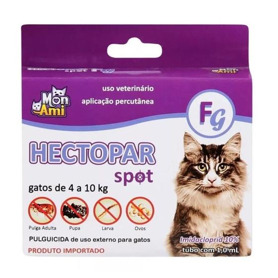 Imagem de Antipulgas hectopar fg para gatos de 04 a 10 kg