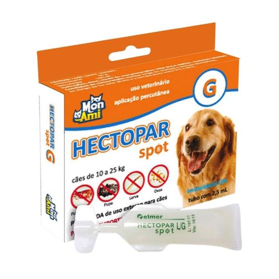 Imagem de Antipulgas hectopar g para cães de 10 a 25 kg