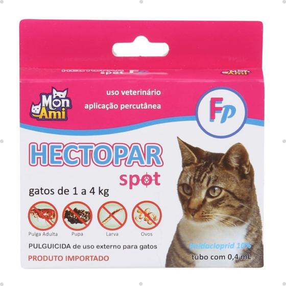 Imagem de Antipulgas Hectopar Mon Ami 0,4ml - Gatos de 1 a 4kg