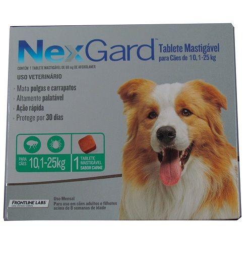 Imagem de Antipulgas nexgard para cães 10 a 25kg