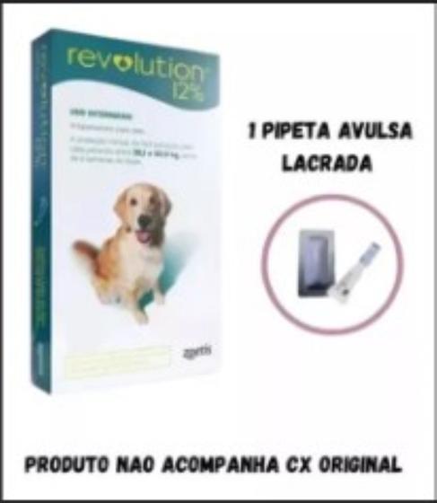 Imagem de Antipulgas Revolution Cães 20 a 40 kg - 12% 2 ml 240 mg