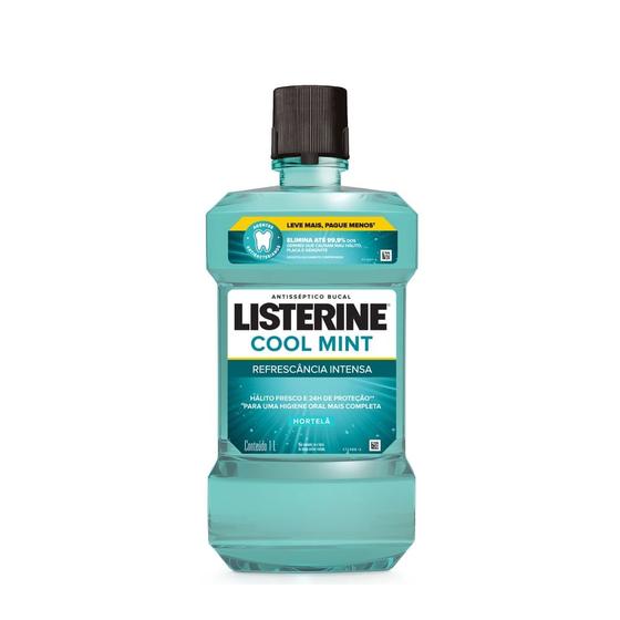 Imagem de Antisséptico Bucal Listerine Cool Mint Refrescância Intensa 1 Litro