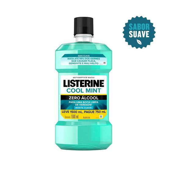 Antisséptico Bucal Listerine Zero 1,5L Menor preço em Antisséptico Bucal Listerine Zero 1,5L