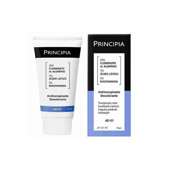 Imagem de Antitranspirante Desodorante 5%  Acido Latico + 5%  Niacinamida Principia Skincare Ad-01 Com 70Ml