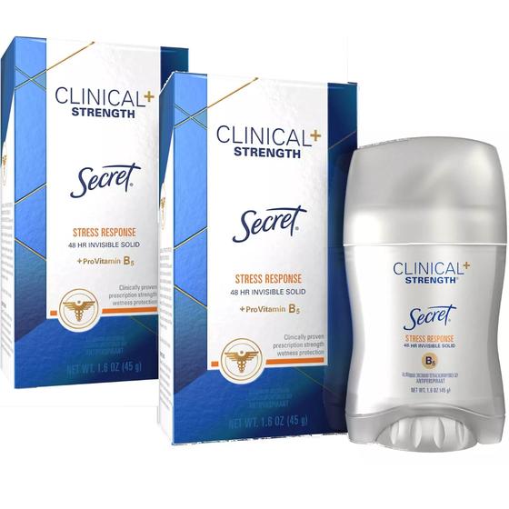 Imagem de Antitranspirante/desodorante Secret Clinical Strength 76 ml, pacote com 2