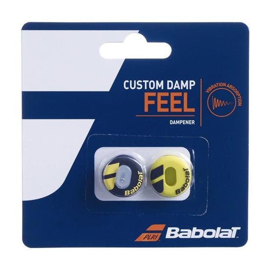 Imagem de Antivibrador Babolat Custom Damp - Preto e Amarelo