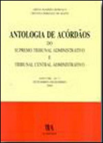 Imagem de ANTOLOGIA DE ACORDAOS DO STA E TCA - ANO VIII - Nº 1 - SETEMBRO-DEZEMBRO 2004