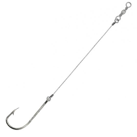 Imagem de Anzol 4330 MS n4/0 com Escastoado Rígido 12cm com Girador 5pçs Aprazível