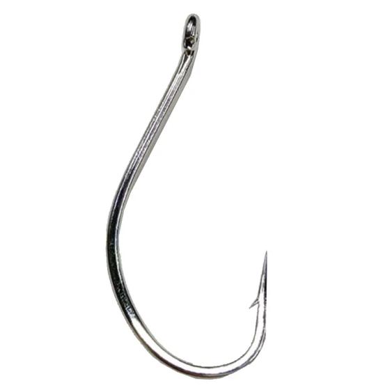 Imagem de Anzol De Pesca Esportiva Kenzaki Pro Maruseigo Pro Nickel 115F 100% Aço Carbono N16 C/ 08 Unidades