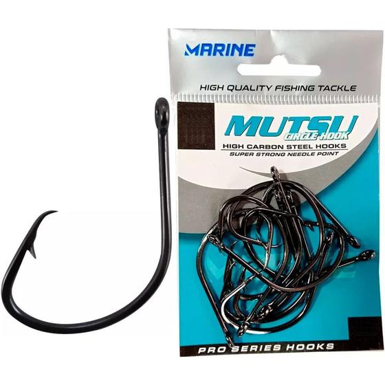 Imagem de Anzol Marine Sports Mutsu Circle Hook Black Nickel 3/0 20 Unidades