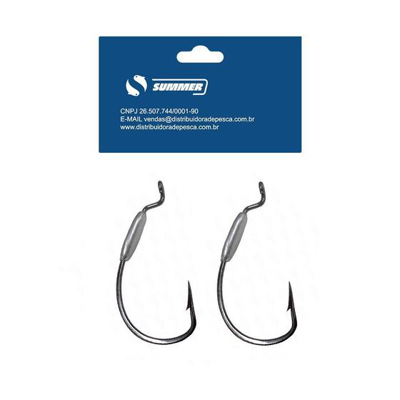 Imagem de Anzol OffSet Lastreado 4/0 5g Cart.2pçs Summer