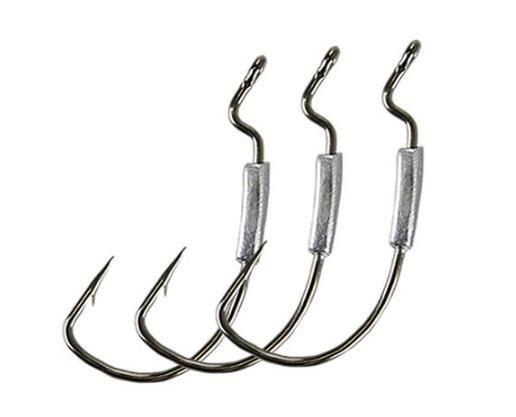 Imagem de Anzol OffSet Lastreado Arsenal Pesca Black Nickel - C/3pç 2,5gr