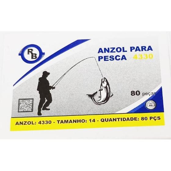 Imagem de Anzol Para Pesca Tamanho 14 - 320 Peças