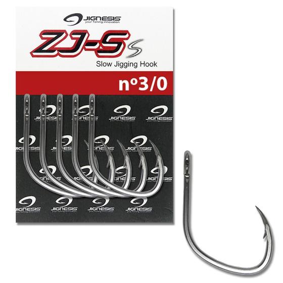 Imagem de Anzol Para Suporte Hook Jignesis Zj-7S Pesca Aço Inox 3/0