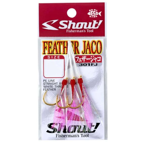 Imagem de ANZOL Suporte Hook Shout Feather Jaco 301-FJ  C/3un  Tam L