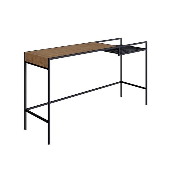 Imagem de Aparador 140cm York Trama Aço Expandido Industrial Artesano  Vermont/Preto - Artesano Home