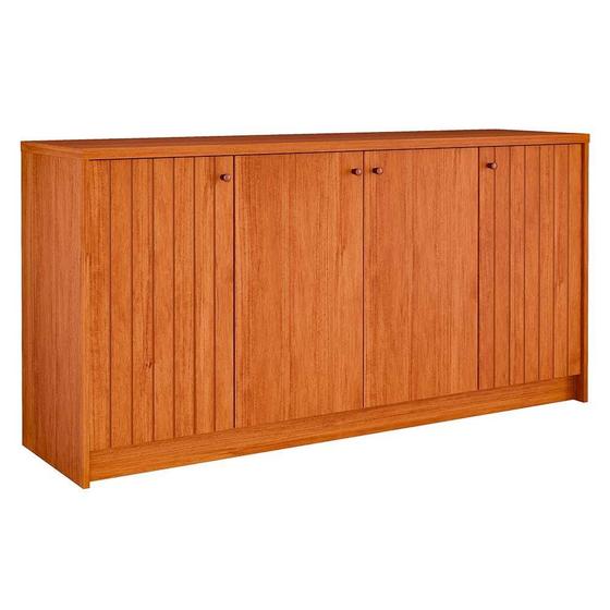 Imagem de Aparador Buffet para Sala de Jantar Lia 100% MDF com 4 Portas Cimol Cinamomo