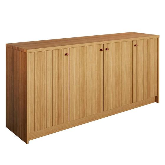 Imagem de Aparador Buffet para Sala de Jantar Lia 100% MDF com 4 Portas Cimol Nature