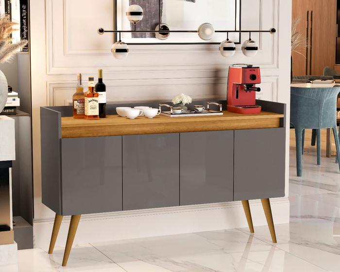 Aparador Buffet Sala 4 Portas Luise - Diversas Cores - Comprar Moveis em Casa Menor preço em Aparador Buffet Sala 4 Portas Luise - Diversas Cores - Comprar Moveis em Casa
