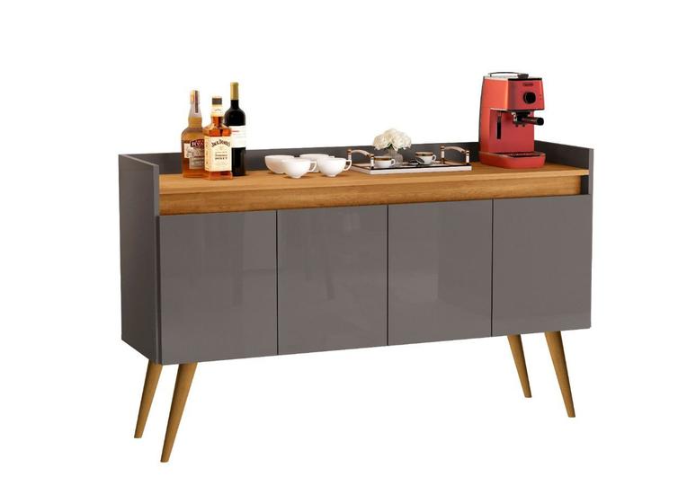 Aparador Buffet Sala 4 Portas Luxo Prime - Várias Cores - JM Casa dos Móveis Menor preço em Aparador Buffet Sala 4 Portas Luxo Prime - Várias Cores - JM Casa dos Móveis