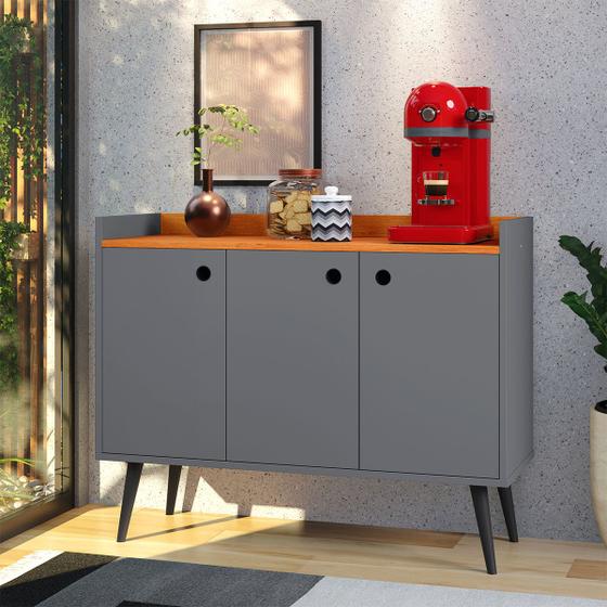 Imagem de Aparador Cantinho Do Café Com Três Portas Wood New