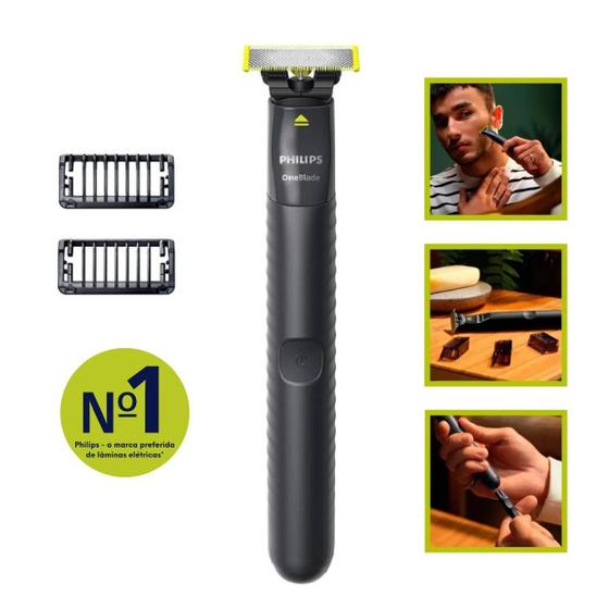 Imagem de Aparador De Barba Philips Oneblade Verde Qp1424/10